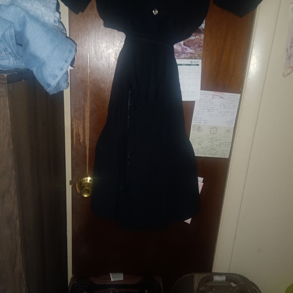 MADEWELL Seersucker Puff Sleeve Cutout Dress - Picture 12 of 13